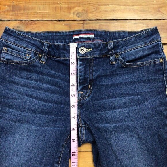 TOMMY Hilfiger jeans skinny mid rise stretch blue denim preppy size 4 regular - Picture 7 of 10